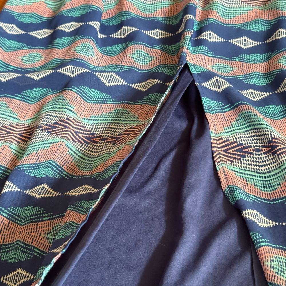 Lily Rose Blue and Pink Maxi Dress - Picture 10 of 15